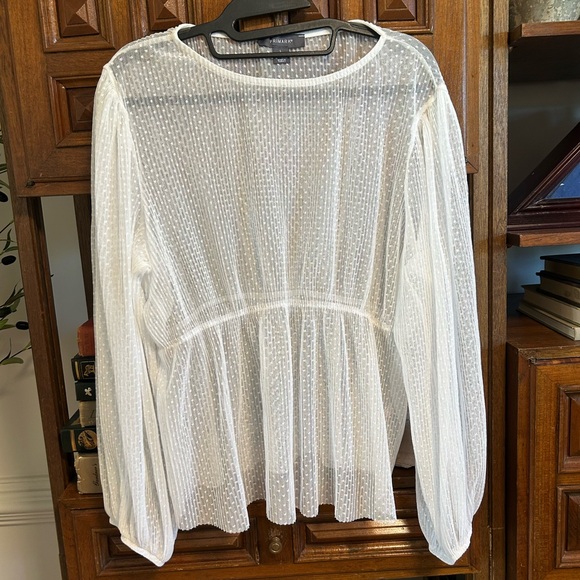 Primark White Sheer Blouse - Picture 3 of 4